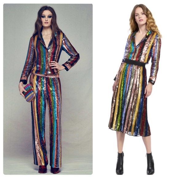 ALICE + OLIVIA Keir Sequin Top - Picture 4 of 17